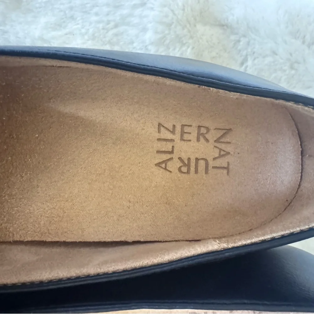 Naturalizer Black Leather Cabernet Loafers Size 10 - Picture 5 of 8